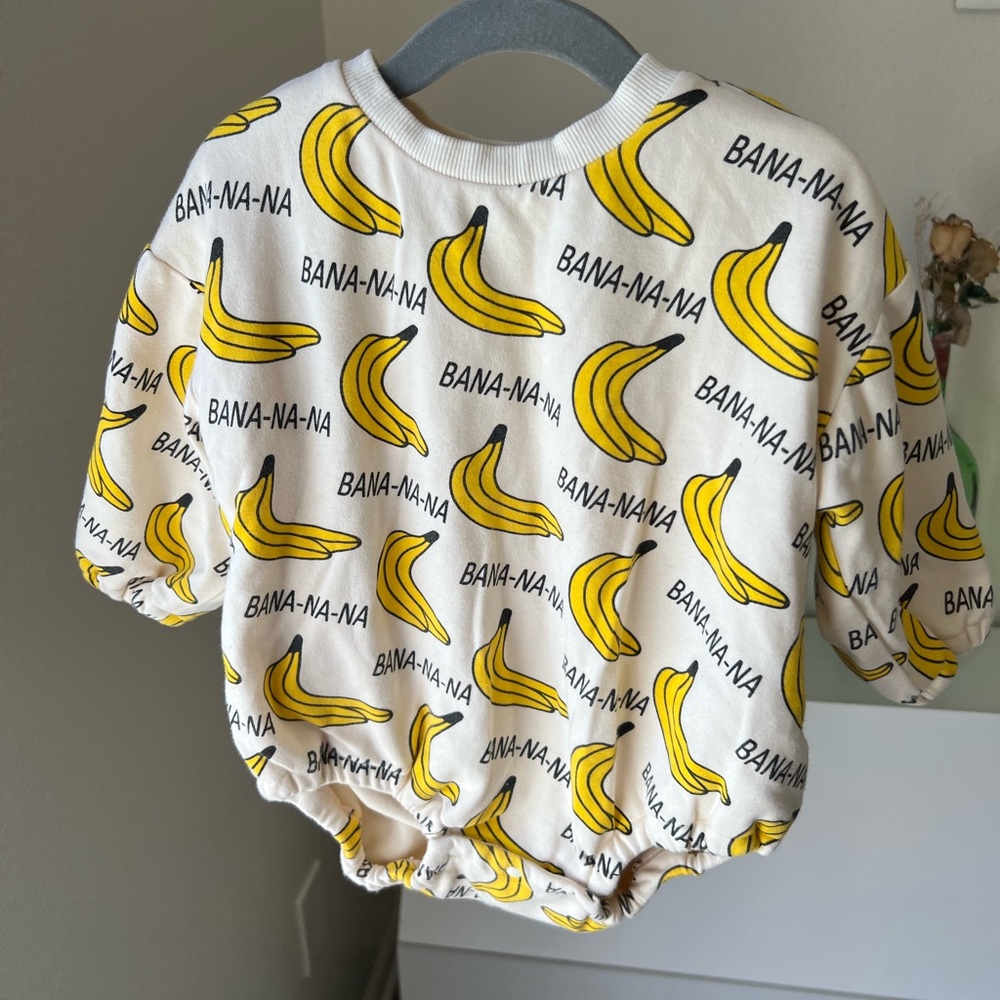 Double layered banana onesie